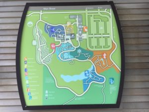 Map of the Bellevue Botanical Garden
